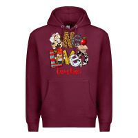 Burgundy One Loved Teacher Premium Hoodie - FaDigitalArtStudio