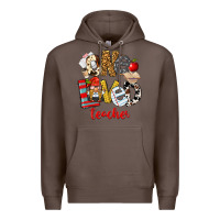 Coffee One Loved Teacher Premium Hoodie - FaDigitalArtStudio