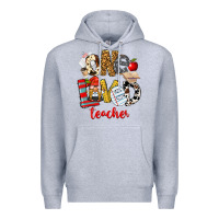 Heather Grey One Loved Teacher Premium Hoodie - FaDigitalArtStudio