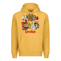 Mustard One Loved Teacher Premium Hoodie - FaDigitalArtStudio