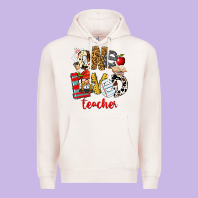 One Loved Teacher Premium Hoodie Designed By Fadigitalartstudio