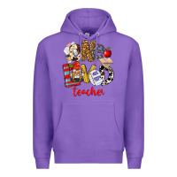 Purple One Loved Teacher Premium Hoodie - FaDigitalArtStudio