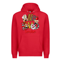 Red One Loved Teacher Premium Hoodie - FaDigitalArtStudio
