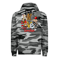 Slate Camo One Loved Teacher Premium Hoodie - FaDigitalArtStudio