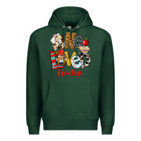 Sports Green One Loved Teacher Premium Hoodie - FaDigitalArtStudio