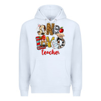 White One Loved Teacher Premium Hoodie - FaDigitalArtStudio