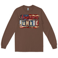 Chestnut American junkie 4th of july Long Sleeve Tee - CowGirlArtShop