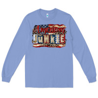 Colony Blue American junkie 4th of july Long Sleeve Tee - CowGirlArtShop