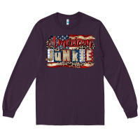 Plum American junkie 4th of july Long Sleeve Tee - CowGirlArtShop