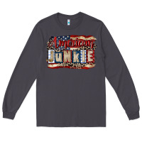 Smoke American junkie 4th of july Long Sleeve Tee - CowGirlArtShop