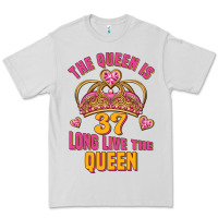 Dove Grey the queen is 37 long live the queen kopya Premium Tee - Jasminsmagicworld