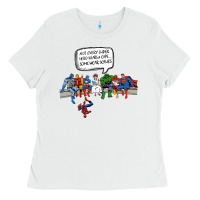 White Superheros Ladies Tee - Bettercallsaul