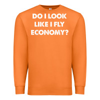 Carrot do i look like i fly economy air travel first class traveler t shirt Premium Sweatshirt - minhPixels