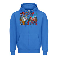 True Royal merry christmas Zipper Hoodie - CowhideDigitalArt