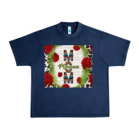 Navy mexican mom with roses Urban Heavy Tee - TumblerDesignByShophia
