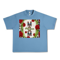 Pebble Blue mexican mom with roses Urban Heavy Tee - TumblerDesignByShophia