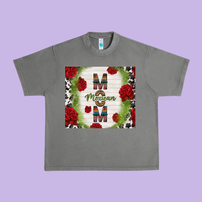 Mexican Mom With Roses Urban Heavy Tee Designed By Tumblerdesignbyshophia
