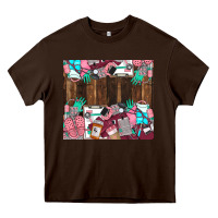 Chocolate Brown custom name Heavy Core Tee - LillyAllenDesigns