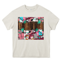 Cream custom name Heavy Core Tee - LillyAllenDesigns