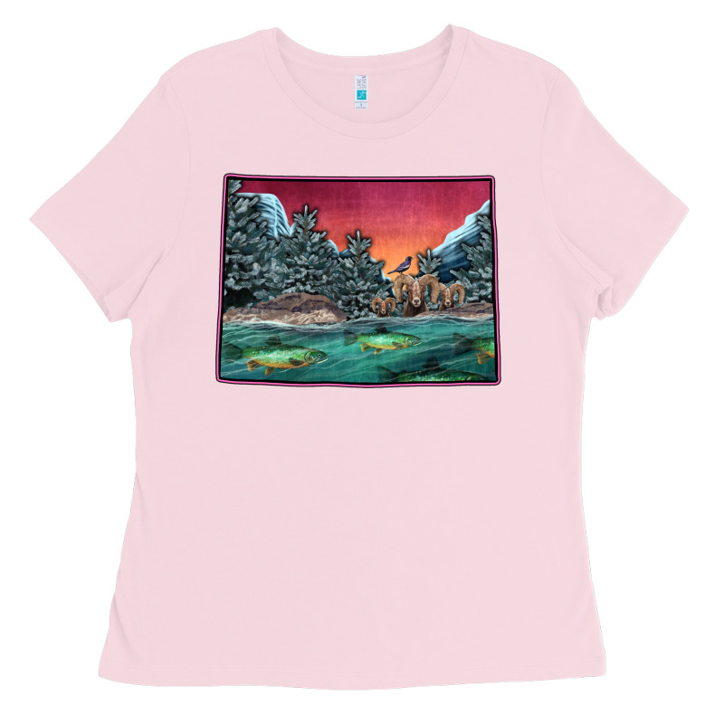 Colorado Scenery Map Ladies Tee by Bettercallsaul | Teevron