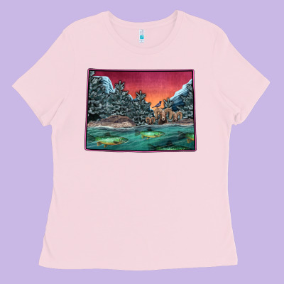 Colorado Scenery Map Ladies Tee Designed By Bettercallsaul