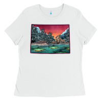 White Colorado Scenery Map Ladies Tee - Bettercallsaul