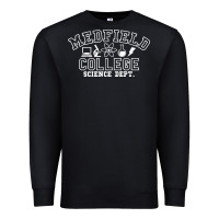 Black Medfield College Science Dept. Premium Sweatshirt - minhPixels