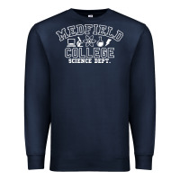 Navy Medfield College Science Dept. Premium Sweatshirt - minhPixels