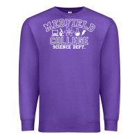 Purple Medfield College Science Dept. Premium Sweatshirt - minhPixels
