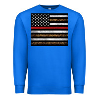 True Royal thin red line American flag leopard Premium Sweatshirt - Artiststas