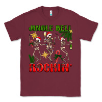 Burgundy Jingle bell rockin' Classic Tee - NancyCooperArtShop