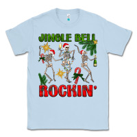Dusty Blue Jingle bell rockin' Classic Tee - NancyCooperArtShop