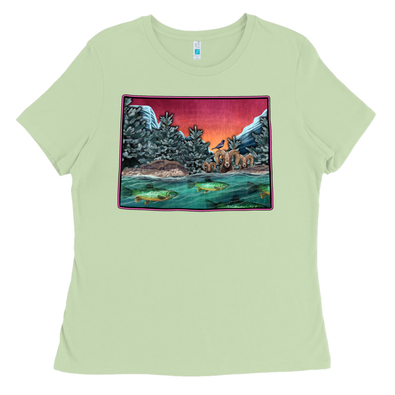 Colorado Scenery Map Ladies Tee by Bettercallsaul | Teevron