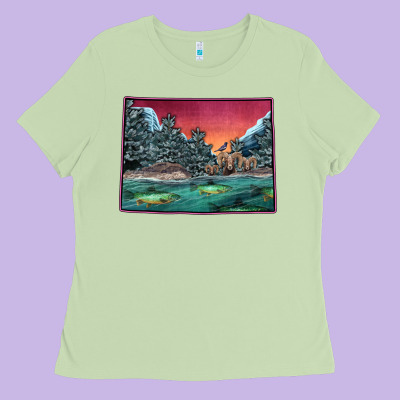 Colorado Scenery Map Ladies Tee Designed By Bettercallsaul