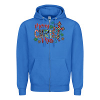 True Royal Merry Christmas Zipper Hoodie - CowhideDigitalArt