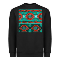 Black native american aztec seamless pattern 4 Heavyweight Sweatshirt - BundleAndBundleShop
