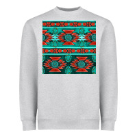 Heather Grey native american aztec seamless pattern 4 Heavyweight Sweatshirt - BundleAndBundleShop