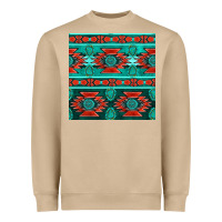 Mushroom native american aztec seamless pattern 4 Heavyweight Sweatshirt - BundleAndBundleShop