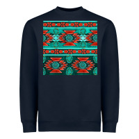Navy native american aztec seamless pattern 4 Heavyweight Sweatshirt - BundleAndBundleShop
