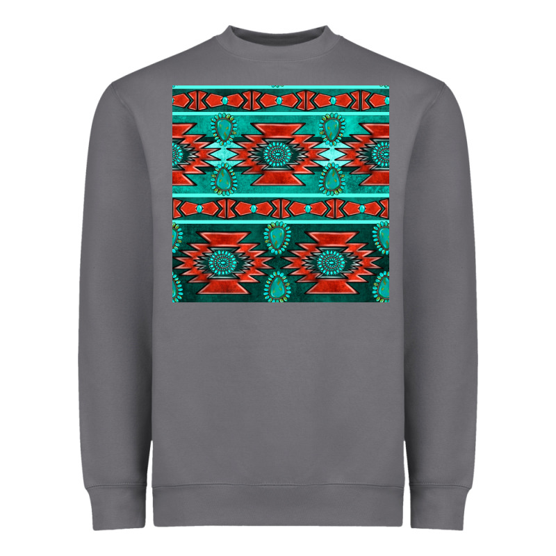 Native American Aztec Seamless Pattern 4 Heavyweight Sweatshirt by BundleAndBundleShop | Teevron