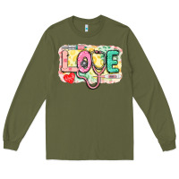 Army Green Love Nursing leopard Long Sleeve Tee - CowGirlArtShop