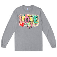 Heather Grey Love Nursing leopard Long Sleeve Tee - CowGirlArtShop