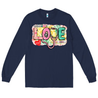 Navy Love Nursing leopard Long Sleeve Tee - CowGirlArtShop