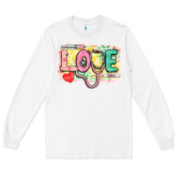 White Love Nursing leopard Long Sleeve Tee - CowGirlArtShop