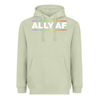 Matcha Ally AF Pride Rainbow Shirt  Proud LGBTQ Ally TShirt Heavyweight Hoodie - minhPixels