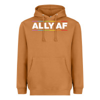 Meerkat Ally AF Pride Rainbow Shirt  Proud LGBTQ Ally TShirt Heavyweight Hoodie - minhPixels