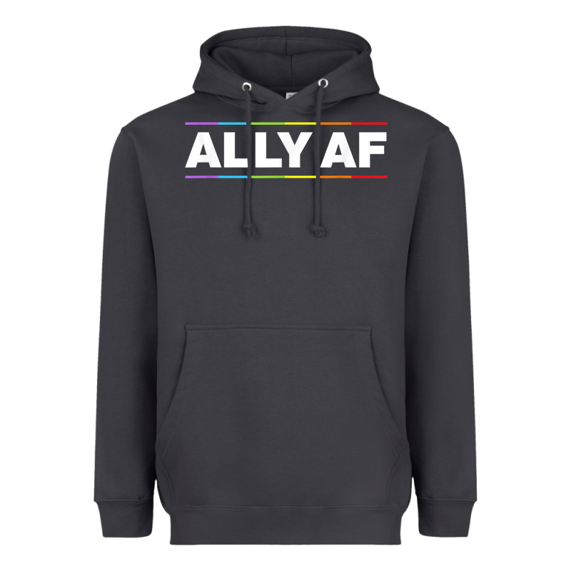 Ally Af Pride Rainbow Shirt  Proud Lgbtq Ally Tshirt Heavyweight Hoodie by minhPixels | Teevron