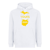 White Up Yours State Of Ohio Funny Anti Oh Pro Michigan Meme Heavyweight Hoodie - minhPixels