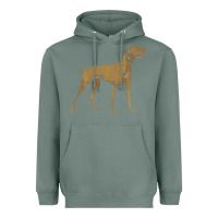 Sage Vizsla Dog Owner Funny Gift I Love My Vizsla Dog Vizsla Heavyweight Hoodie - minhPixels