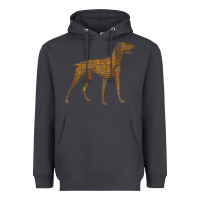 Smoke Vizsla Dog Owner Funny Gift I Love My Vizsla Dog Vizsla Heavyweight Hoodie - minhPixels